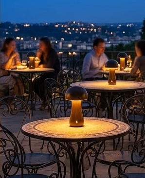 Mushroom Lamps for Terrace Nights
